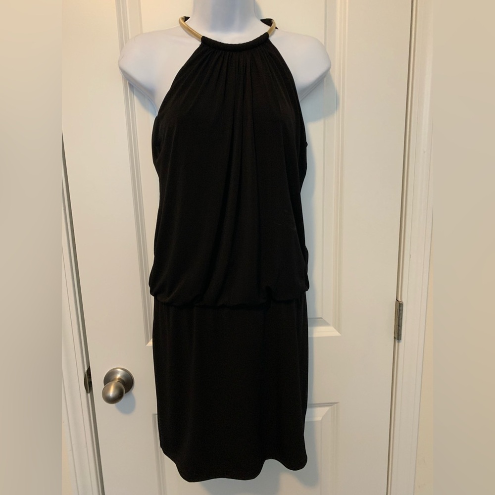 Jessica Simpson Black Backless Dress